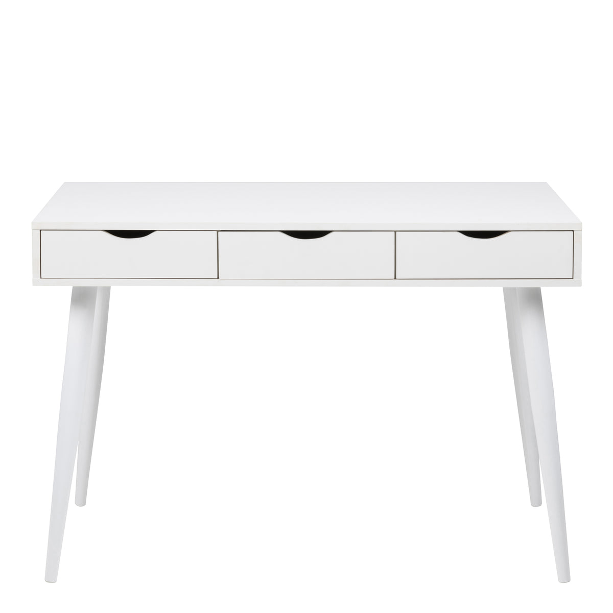 Neptun 3 Drawer Office Desk in White