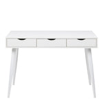 Neptun 3 Drawer Office Desk in White