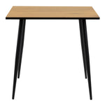 Wilma Small Dining Table in Oak & Black Legs