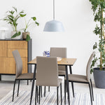 Wilma Small Dining Table in Oak & Black Legs