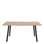 Cenny Dining Table in Oak & Black