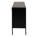 Seaford Sideboard with 2 Doors and 3 Drawers in Black