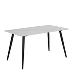 Wicklow Ceramic Dining Table in White