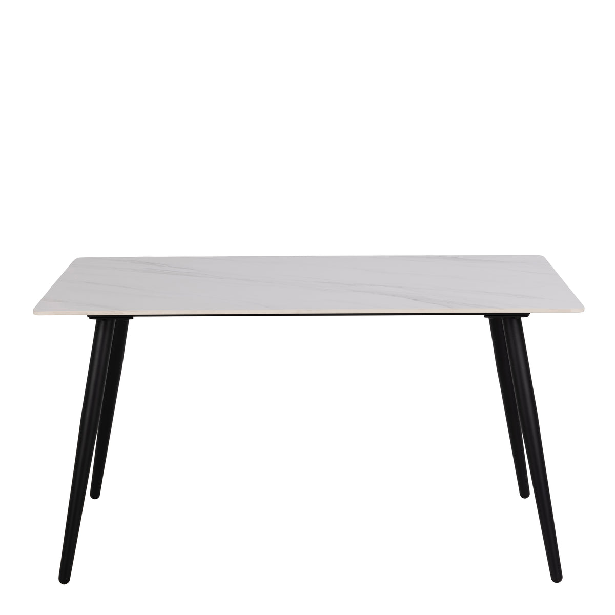 Wicklow Ceramic Dining Table in White