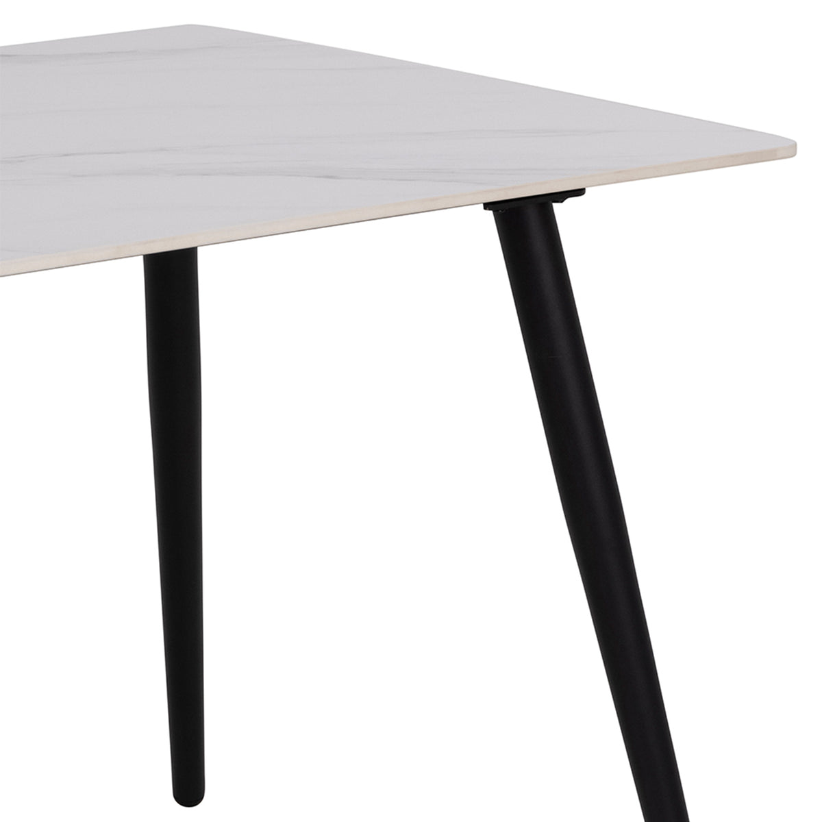 Wicklow Ceramic Dining Table in White