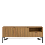 Jaipur Sideboard with2 Doors and 1 Drawer in Black