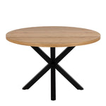 Heaven Dining Table in Oak with Black Legs