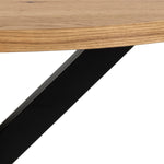 Heaven Dining Table in Oak with Black Legs