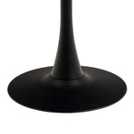 Malta Ceramic Round Dining Table in Black 90x75cm