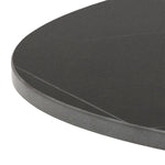 Malta Ceramic Round Coffee Table in Matt black 60x45cm