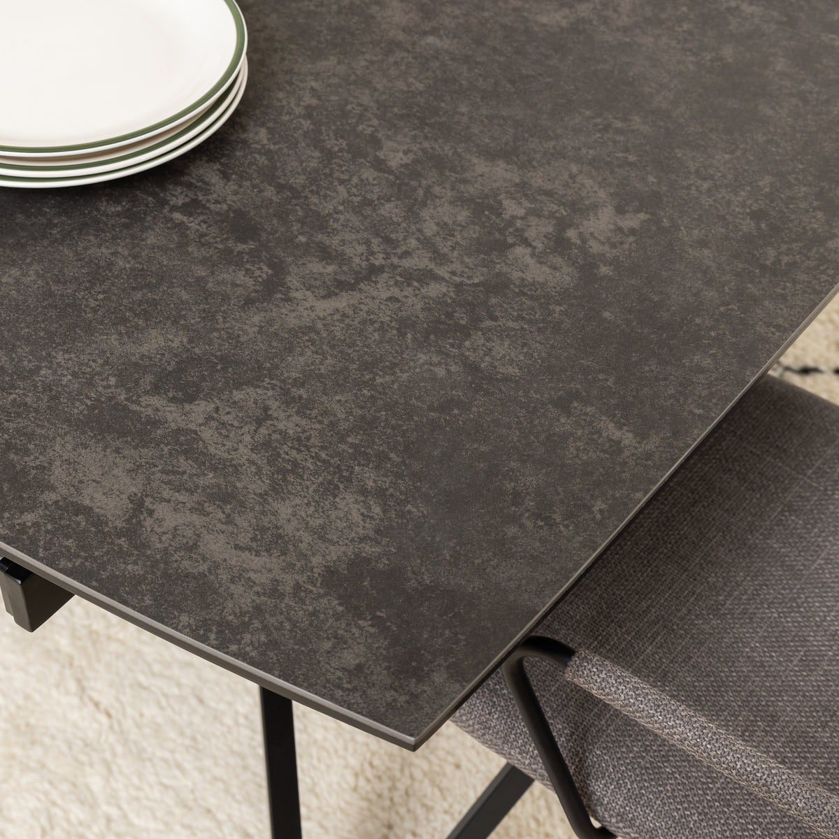 Blackburn Black Ceramic Dining Table