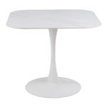 Malta Ceramic Square Dining Table in White