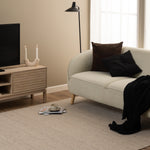 Linley 2 Door TV Unit in White Oak