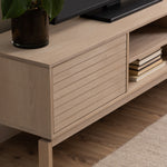 Linley 2 Door TV Unit in White Oak