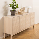 Linley 4 Door Sideboard in White Oak