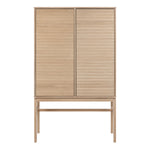 Linley Cabinet with 2 Doors and 4 Shelves in White Oak