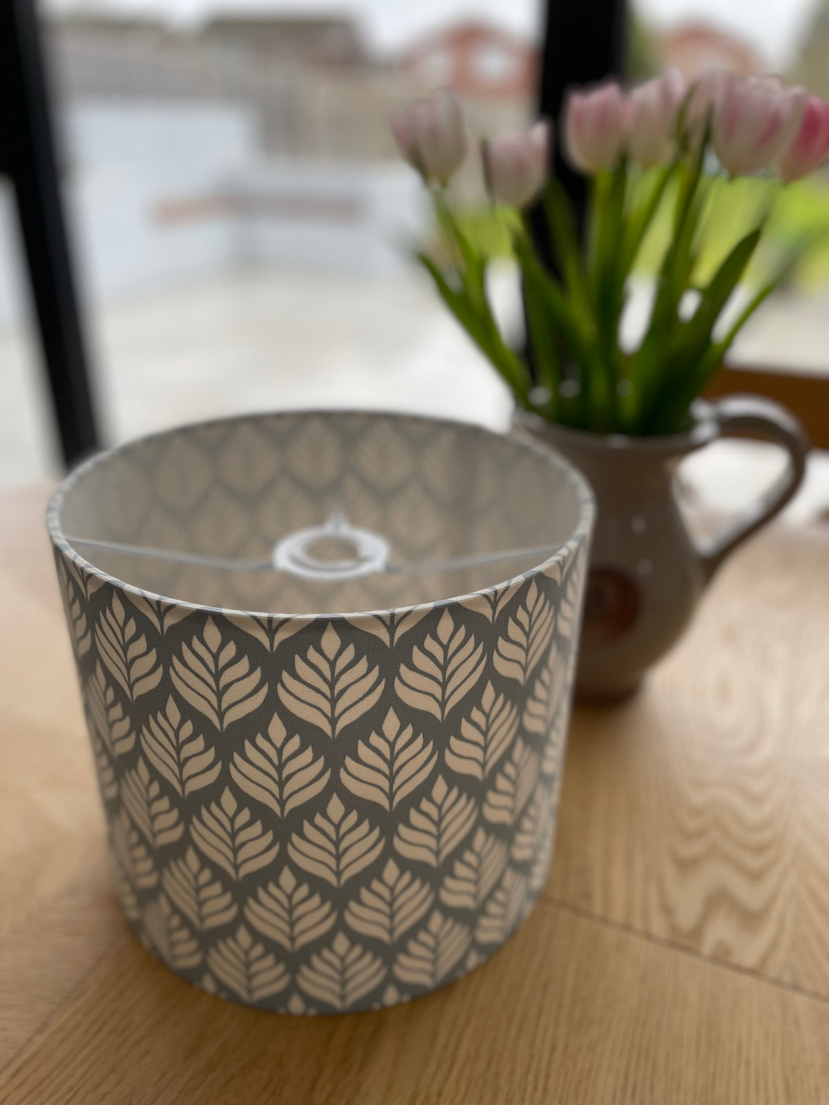 Elise Lampshade in Chambray Blue