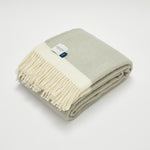 Herringbone Wool Blanket Harbour Mist