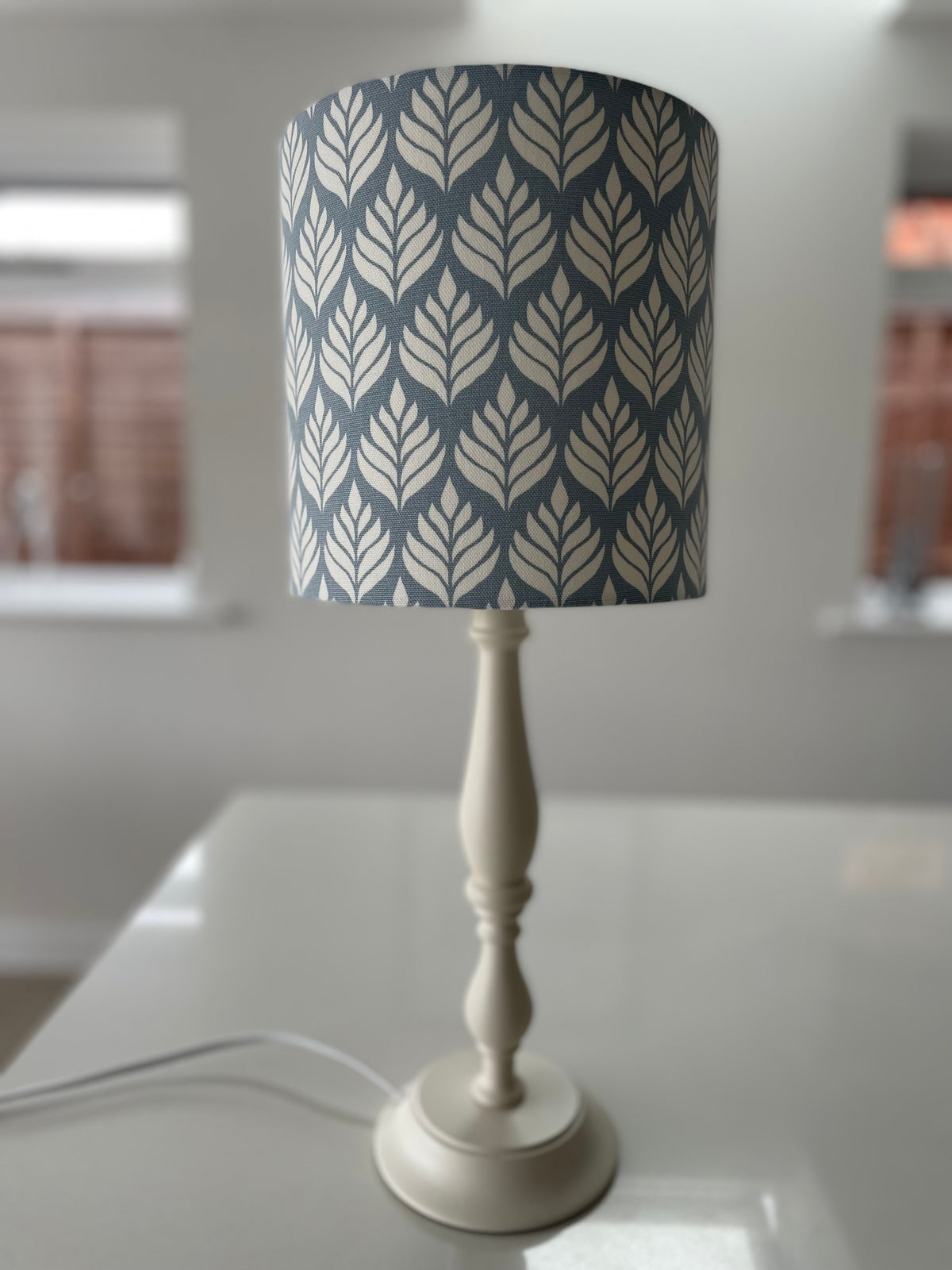 Elise Lampshade in Chambray Blue