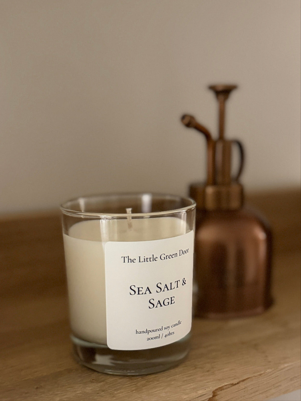 Sea Salt and Sage Scented Candle