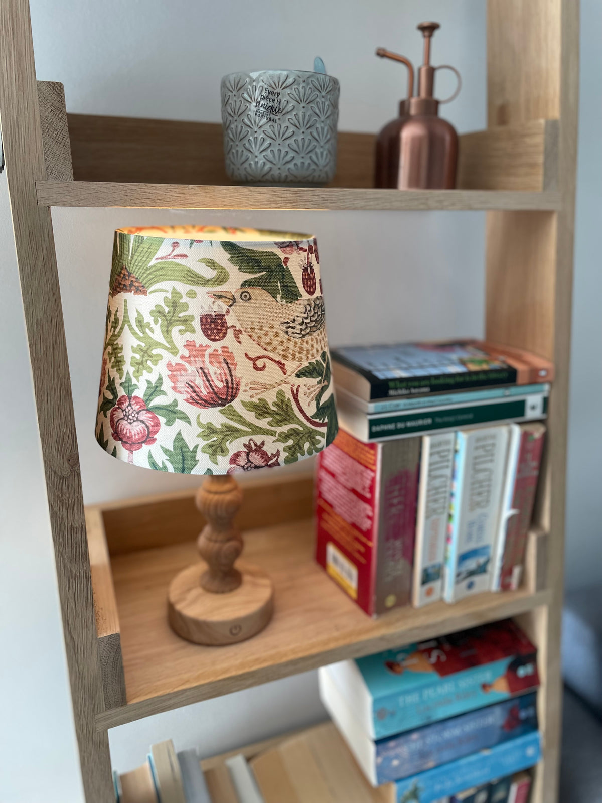 Handmade Empire or Candle Clip Lampshade in William Morris Strawberry Thief Fabric