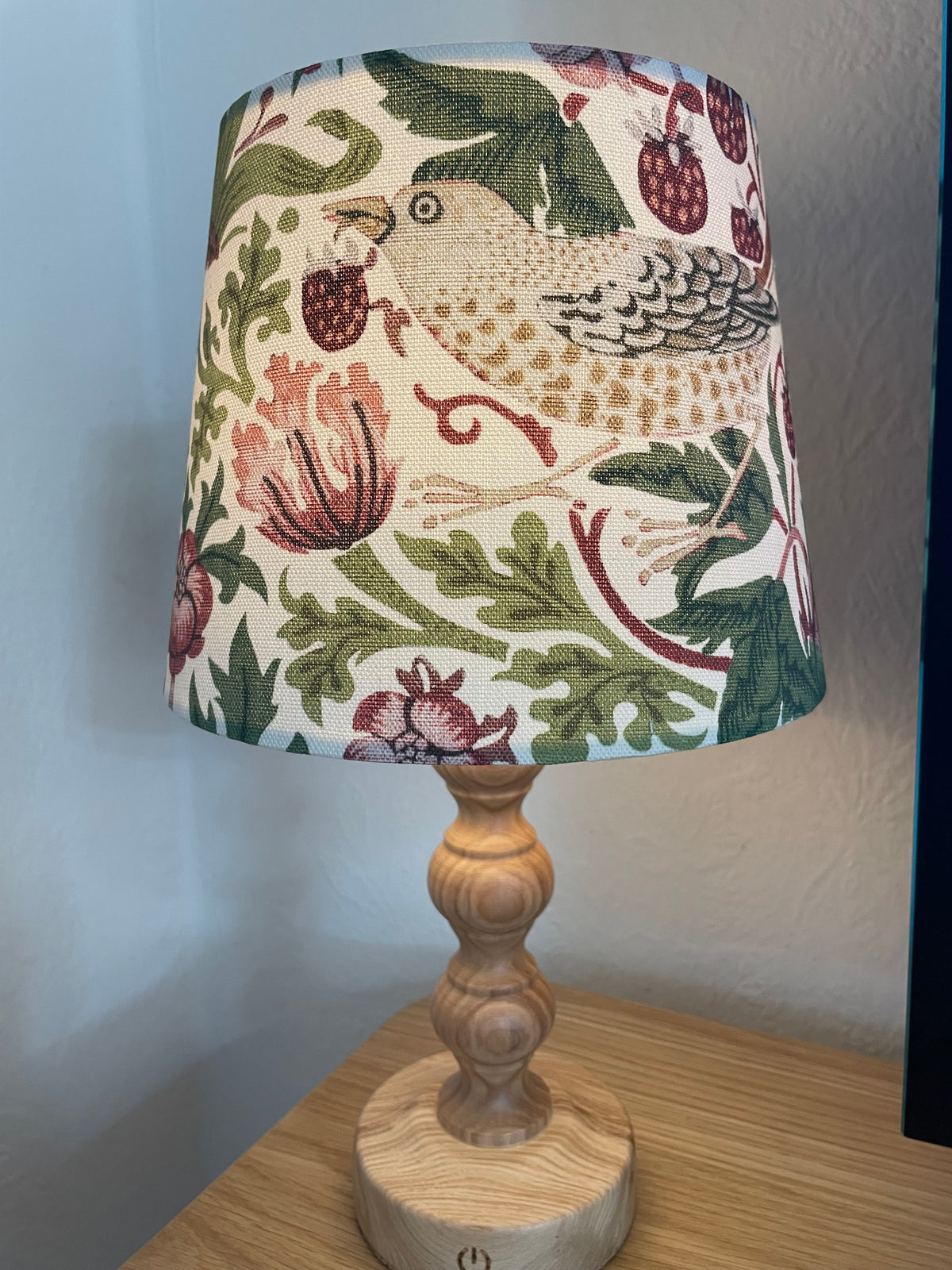 Handmade Empire or Candle Clip Lampshade in William Morris Strawberry Thief Fabric