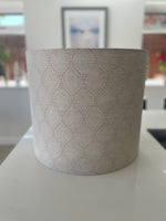 Beige and Pink Dot Drum Lampshade
