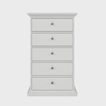 Paris Chest 5 drawers in White