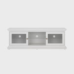 Paris TV Unit - Wide - 2 Doors 1 Shelf in White